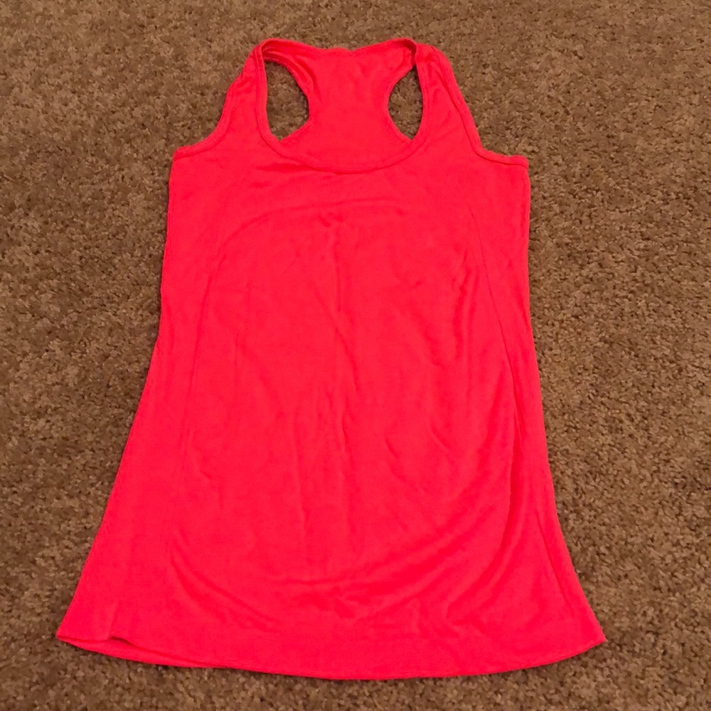 Fabletics neon pink racerback tank top size xs